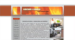 Desktop Screenshot of kachel-kamin-gmbh.de